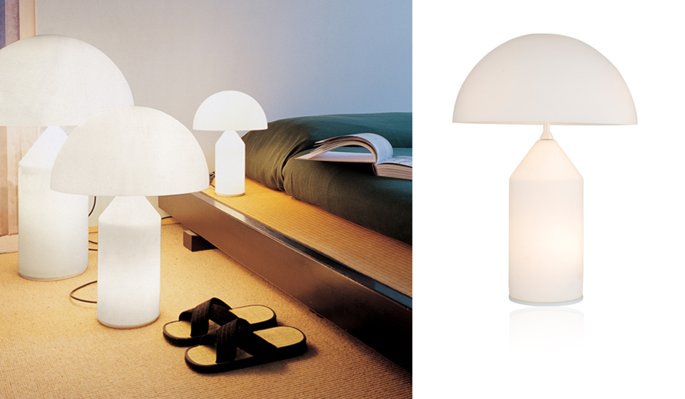 現(xiàn)代經(jīng)典燈飾|臺燈|辦公家具|oluce Atollo Table lamp 蘑菇現(xiàn)代玻璃臺燈